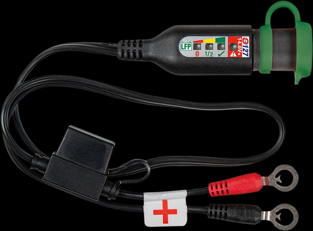 Optimate Battery Cord Eye With Test for 12.8v to 13.2v Lithium Batteries O127 SAE