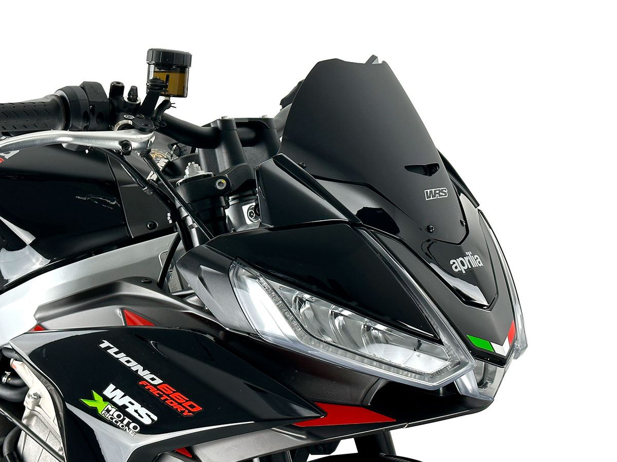 WRS Windscreen Sport Aprilia Tuono V4 1100 Matt Black Ap006no