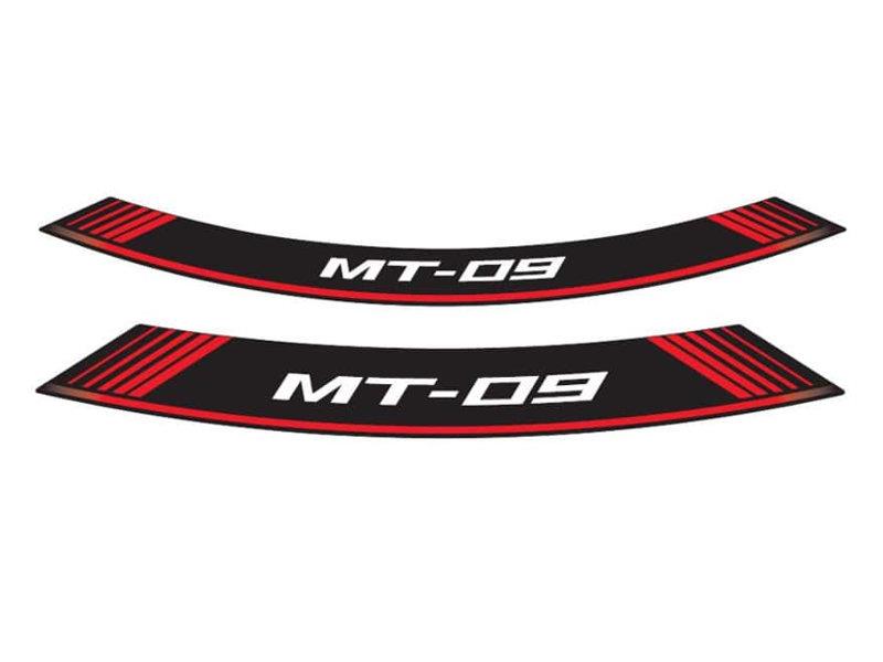 PUIG Wheel Rim Stickers Red for Yamaha MT-09/SP/SportTracker/StreetRally 13-20 9135R