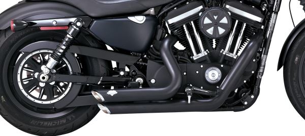 VANCE + HINES Shortshots Staggered Exhaust System BLK.XL 47329