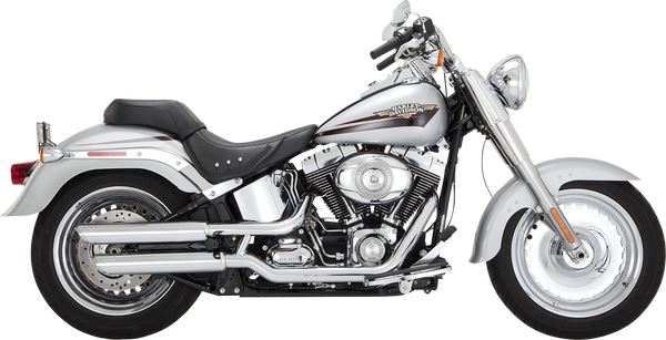 Vance & Hines 3" Twin Slash Slip-On Mufflers Chrome For HD FLSTF 1690 07-17 16343