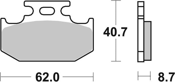 Sbs SI Offroad Sintered Brake Pads For Yamaha XSR 125 1989-2024 632SI