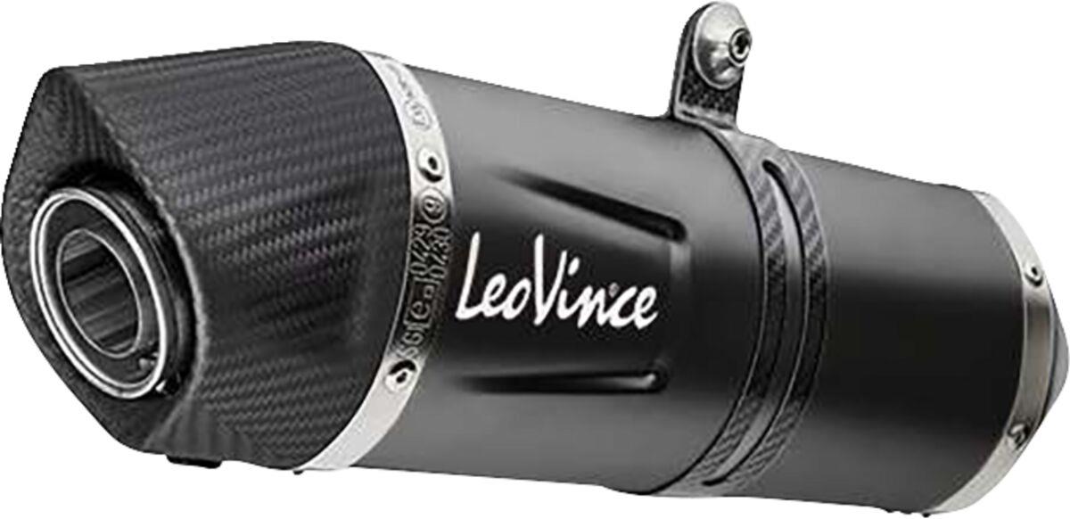 Leovince Slip-On Muffler For Kove 450 2023-2024 Black Stainless Steel 14449EBU