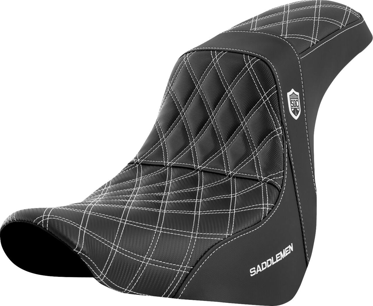 Saddlemen Pro Series SDC Performance Grip Saddlehyde Seat Without Backrest For Harley Davidson FLSB 1750 ABS 18-20 SC81829WHI
