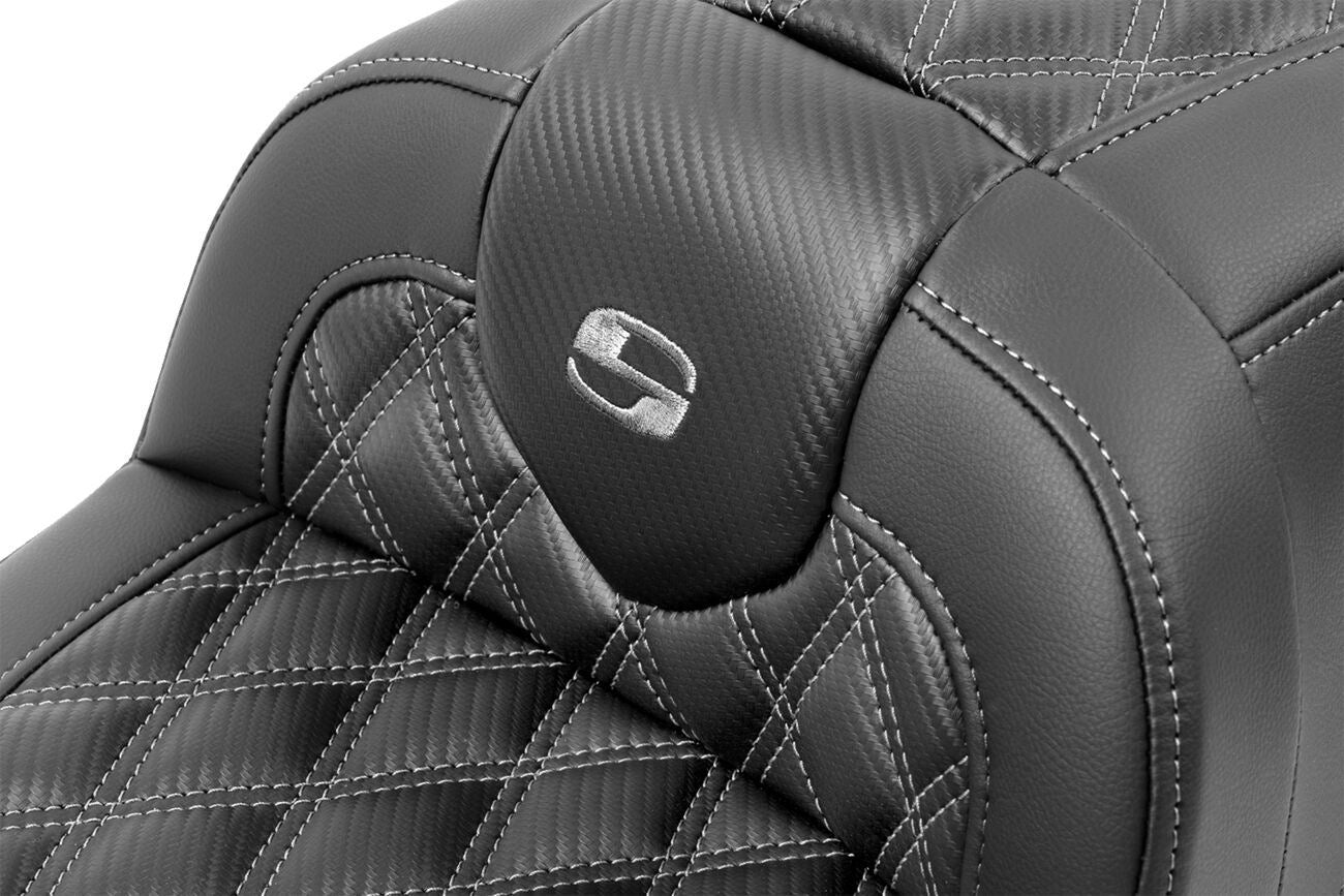 Saddlemen Roadsofa Stitch Seat With Backrest For HD FLTRXSE 1977 23-24 823-07-206B2