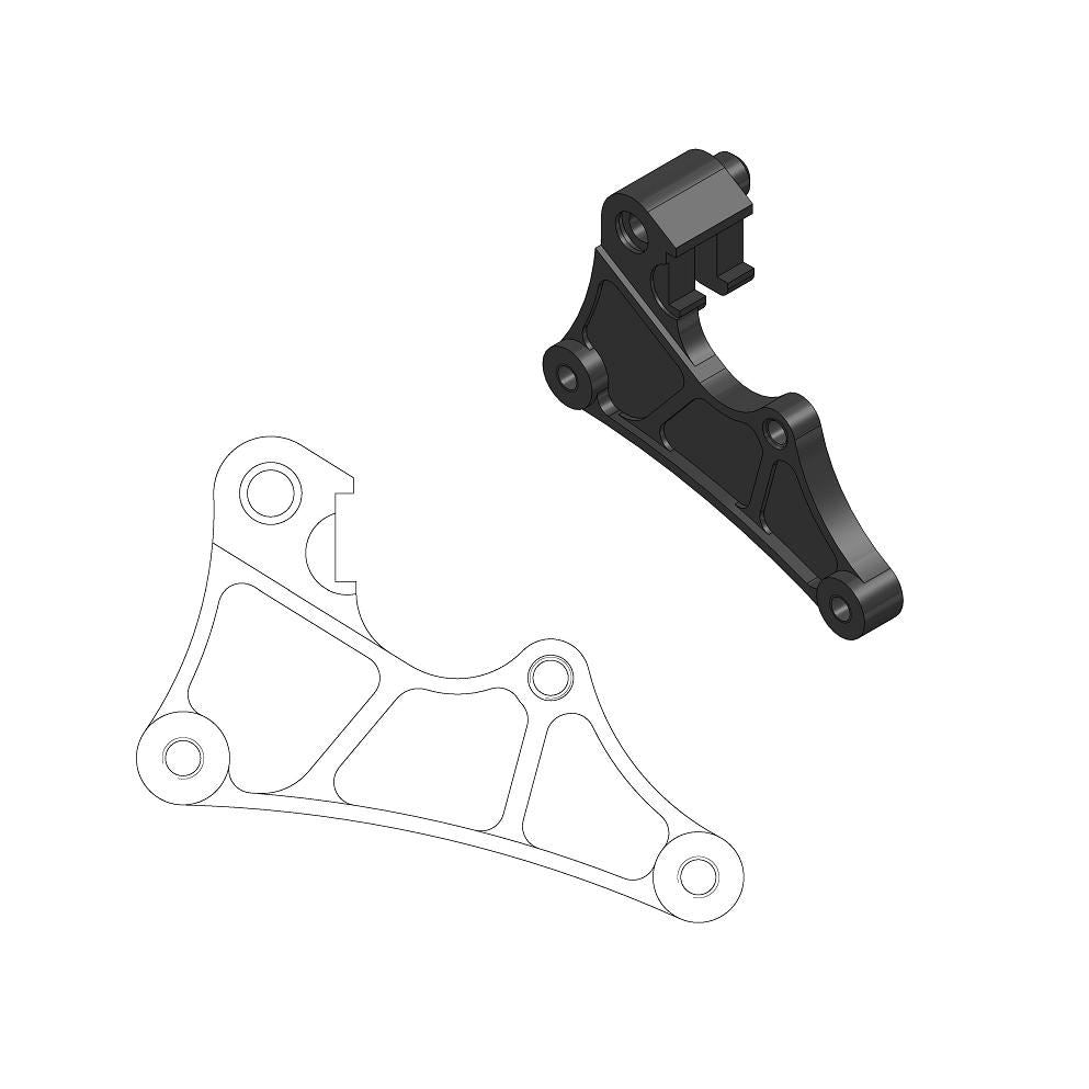 Moto-Master Street Rotor Adapter Bracket For Kawasaki KX 250 2006-2024 211066