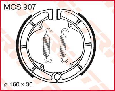 Trw Brake Shoes For Suzuki LT-F 400 F 4X4 1979-2008 Set MCS907