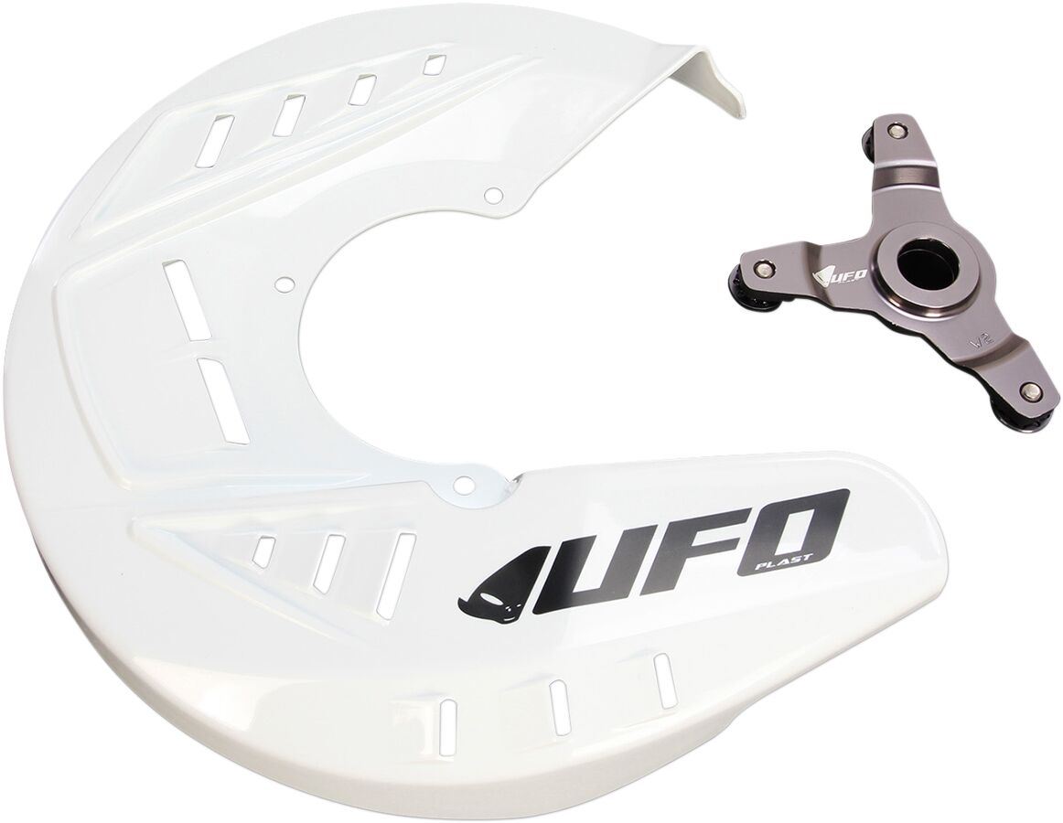 UFO FRONT DISC COVER KIT KAWASAKI KXF250/450 WHITE KA04741-041