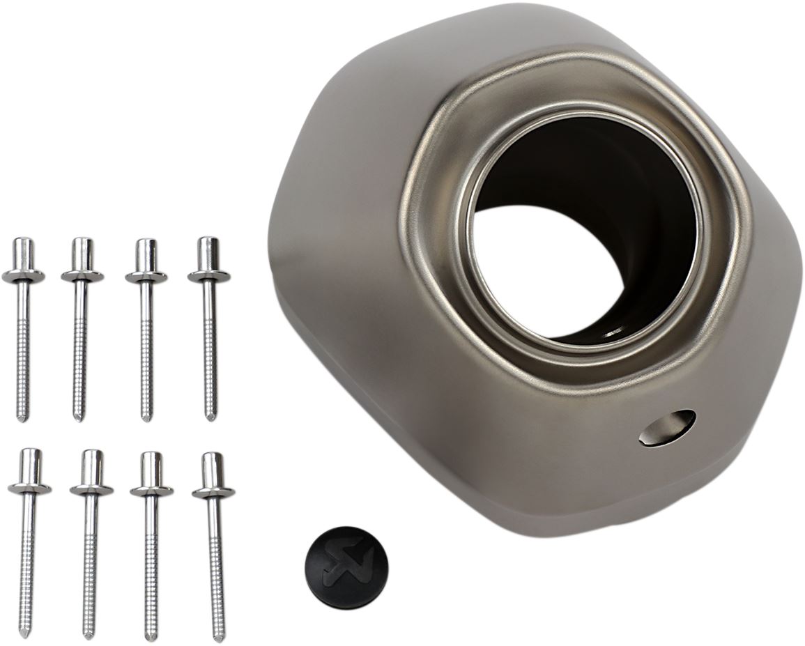 Akrapovic End Cap CF Black V-EC187