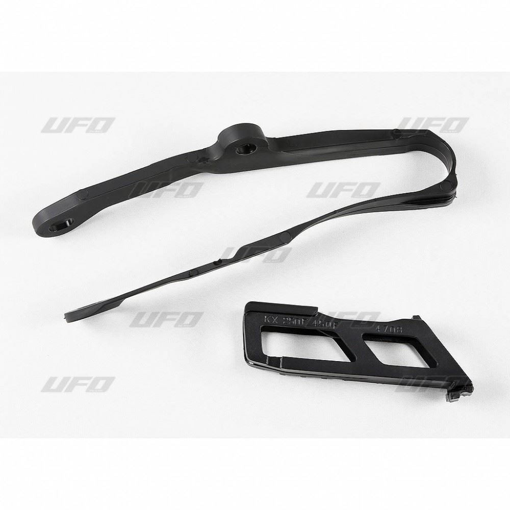 UFO CHAIN GUIDE & SLIDER KIT KAWASAKI KXF250 BLACK KA04744-001