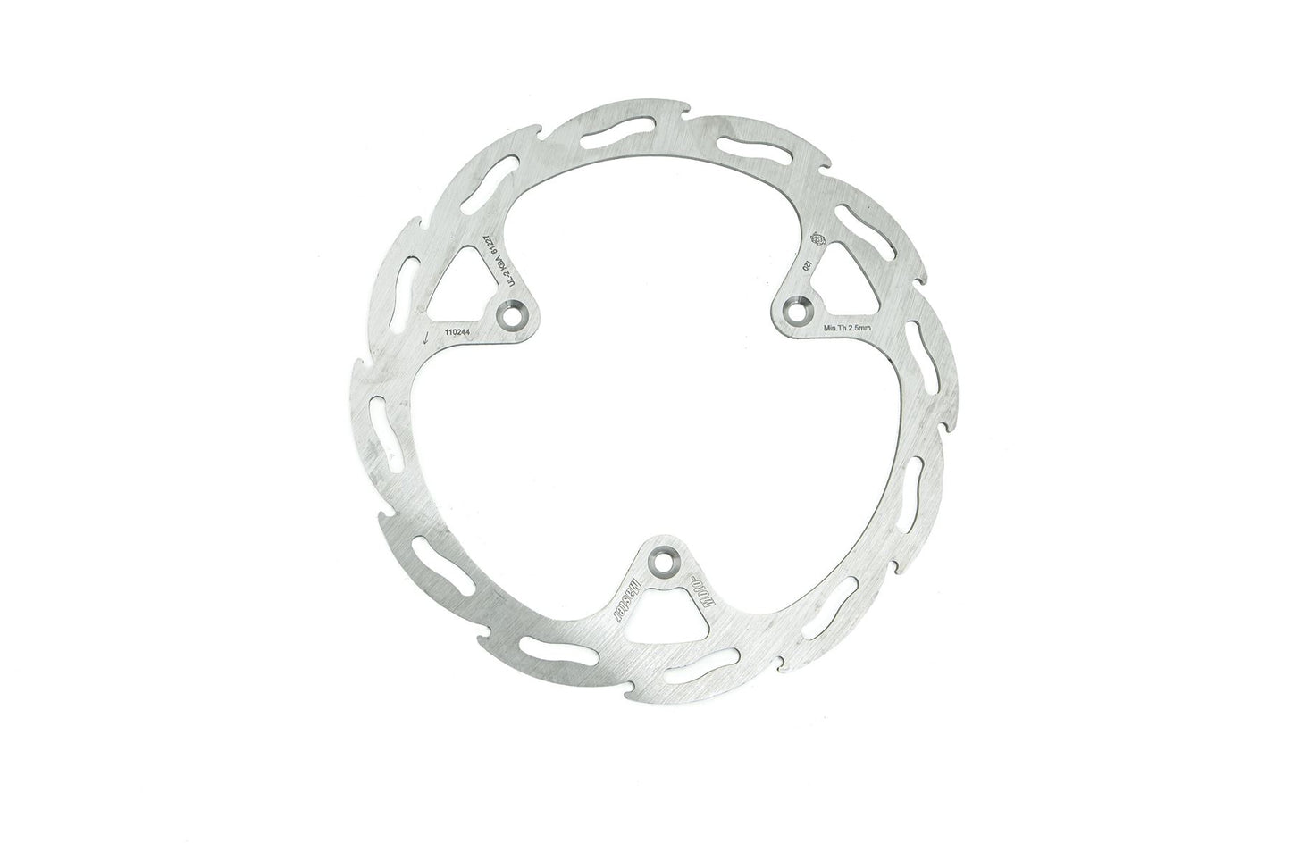 Moto-Master Flame Series Fixed Rotor For Yamaha YZ 85 LW 1993-2026 Silver 110244