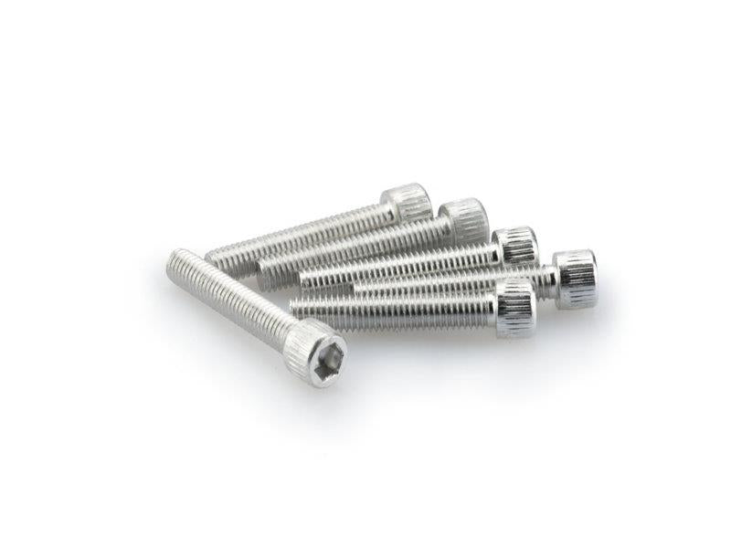 PUIG M5 35mm Allen Screws x 6 Silver Universal 0346P