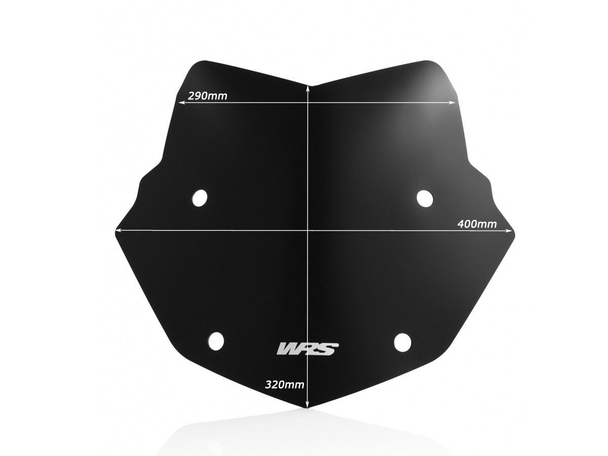 WRS Windscreen Enduro BMW R1250gs Matte Black Bm026no