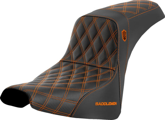 Saddlemen Pro Series SDC Performance Grip Saddlehyde Seat Without Backrest For Harley Davidson FXST 1750 18-23 SC81830ORA