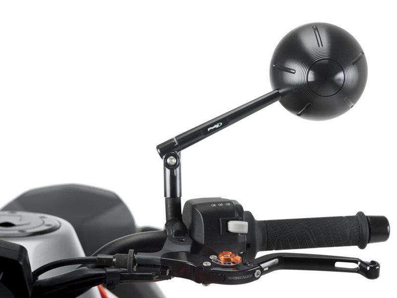 Puig Retro Rearview Mirror LHS Black 21653W