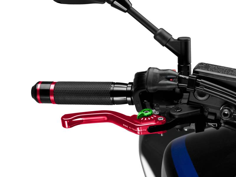 Puig Short V3 Brake (Red Lever With Blue Selector) Green 4646N