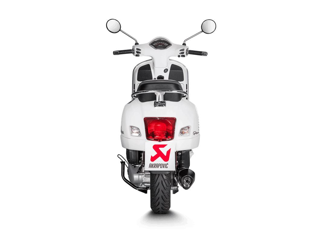 Akrapovic Slip-On Line Muffler Scooter SS/CF For Vespa GTS 125 IGET 21-24 S-VE125SO2-HZBL