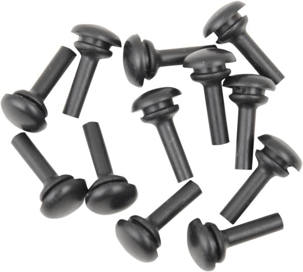 Arlen Ness Deep Cut Floorboard Replacement Rubber Insert Aluminum 16 Pack 06-847