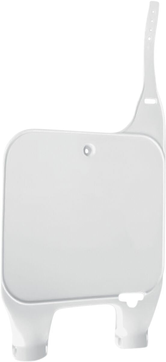 UFO FRONT NUMBER PLATE HONDA CR125/250/500 WHITE HO02683-041