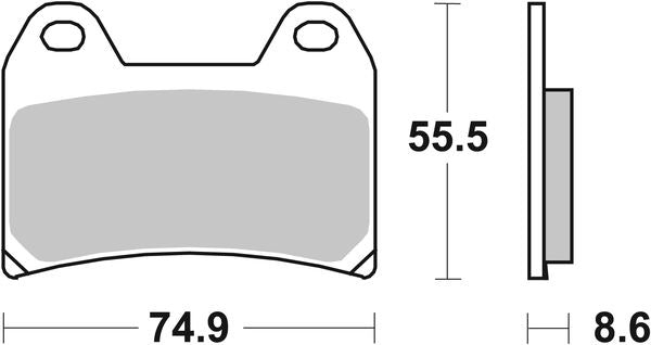 Sbs DS Racing Dual Sintered Brake Pads For Aprilia RS 250 1997-2014 706DS-2