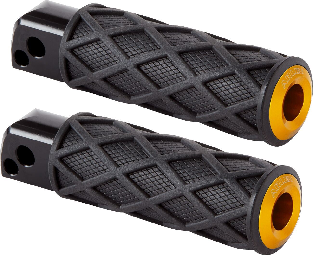 Arlen Ness Diamond Footpegs Rubber Steel For HD FLHTC 1584 00-10 400-059