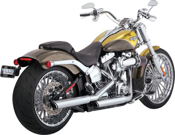 Vance & Hines 3" Twin Slash Slip-On Mufflers Chrome For HD FLSTC 1690 07-17 16335