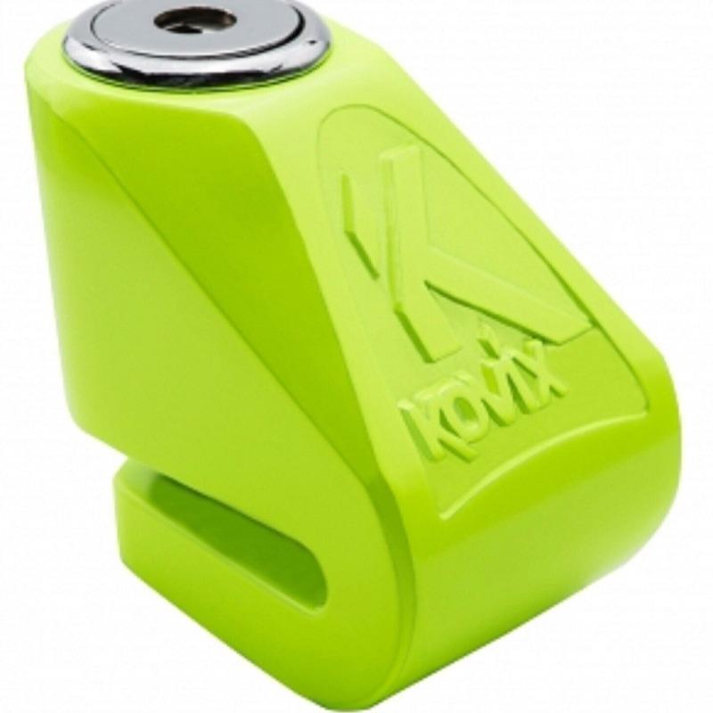 6mm MINI DISC LOCK - FLUO GREEN MOTORCYCLE DISC LOCK