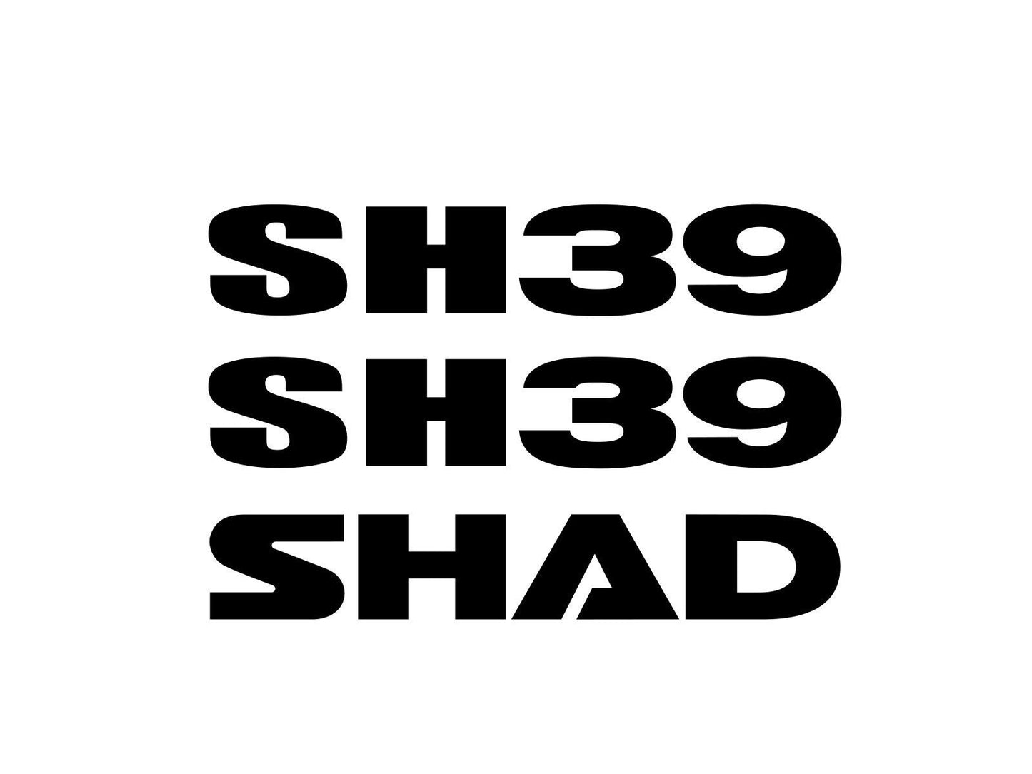 SHAD SH39 Replacement Sticker D1B39ETR