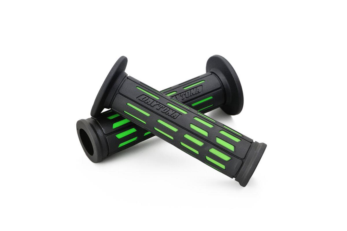 Daytona Grippy Grip GGD-Tapered-SP Handlebar Grips Green 22.2mm Pair 25166