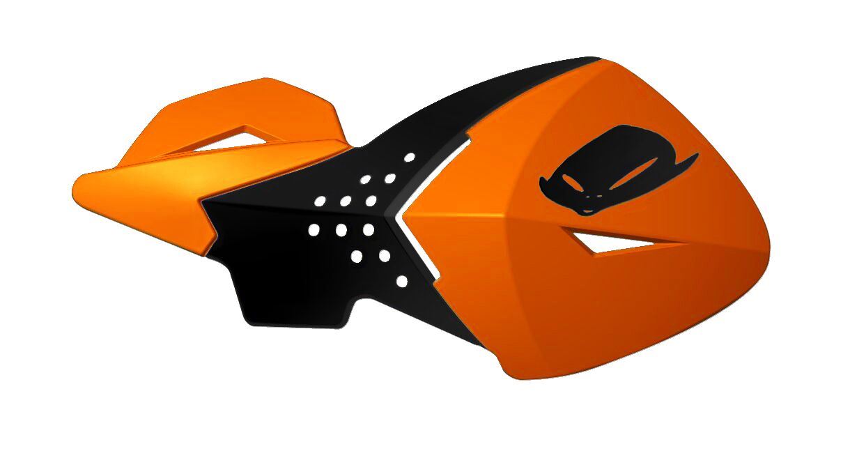 UFO REPLACEMENT PLASTIC FOR ESCALADE HANDGUARDS KTM-ORANGE/BLACK PM01647-127