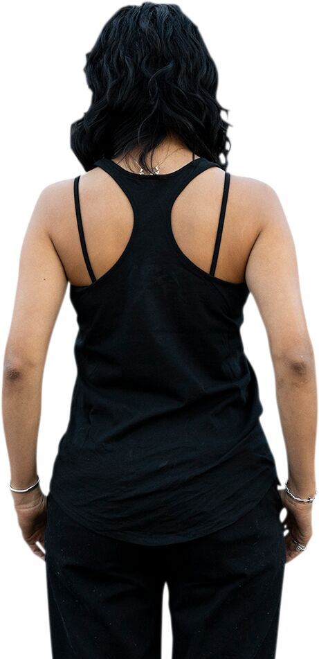Biltwell Women's Surf Tank Top Black Casual Racerback Polyester