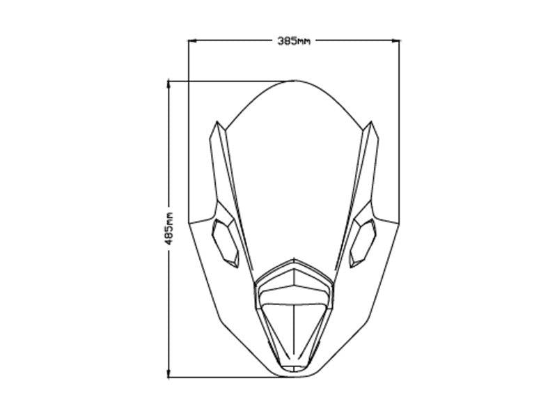 PUIG Z-Racing Screen Light Smoke for Kawasaki Ninja 650 20-25 3881H
