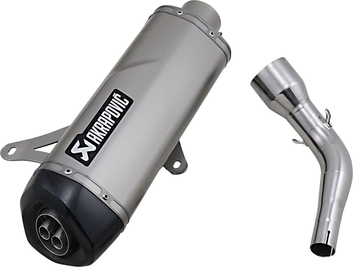 Akrapovic Slip-On Line Scooter Muffler SS/CF For Vespa GTS 300 I.E. 05-20 S-VE3SO9-HRSS