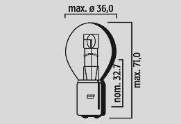 Flosser Replacement Bulb 12V 25/25W For Honda NSR 125 R 1983-2012 392310PK