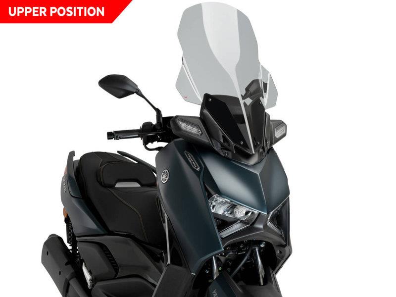 PUIG V-Tech Line Touring Screen Light Smoke for Yamaha XMax 125/300/Tech Max 23-25 21745H