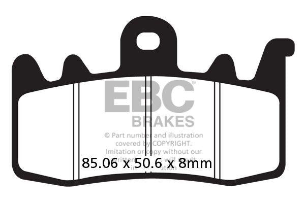 Ebc FA Series Organic Brake Pads For Ducati Monster 937 2013-2026 Organic FA630