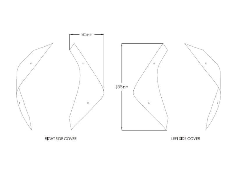 PUIG Front Deflectors Clear for Honda Africa Twin CRF1100L Adventure Sports 20-23 3823W