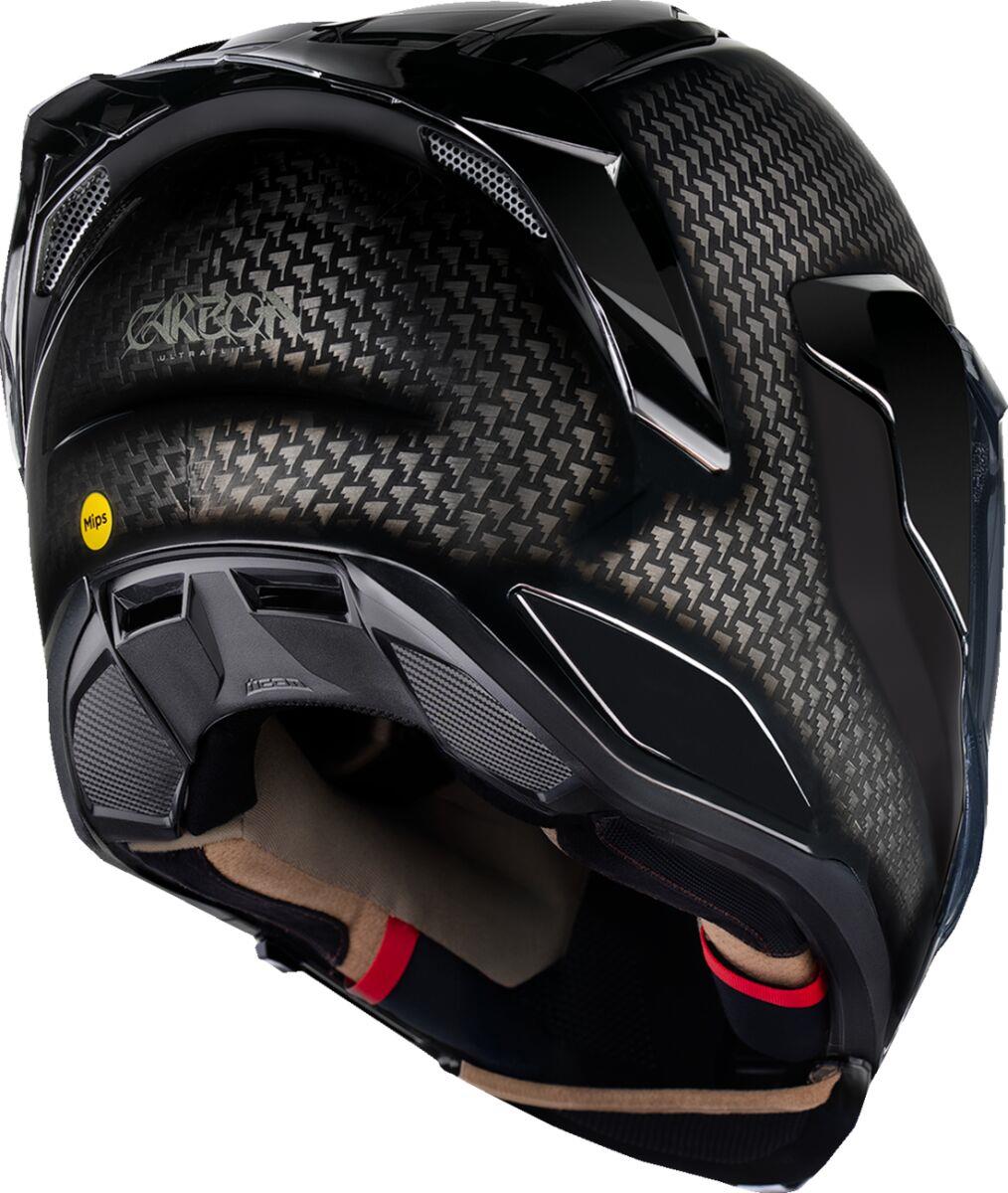 ICON Ultraflite Carbon Black Motorcycle Helmet