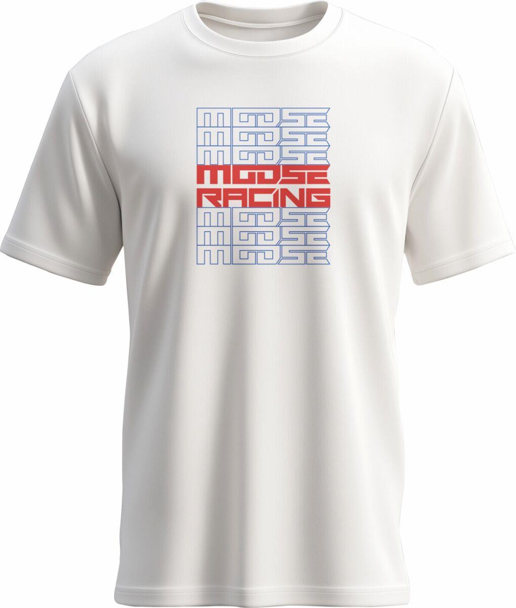 Moose Racing T-Shirt Youth Recurrence White