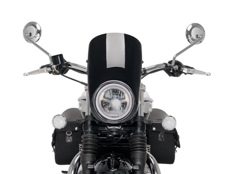 PUIG Anarchy Semi Fairing Black for Triumph Bonneville Speedmaster 18-25 21114N