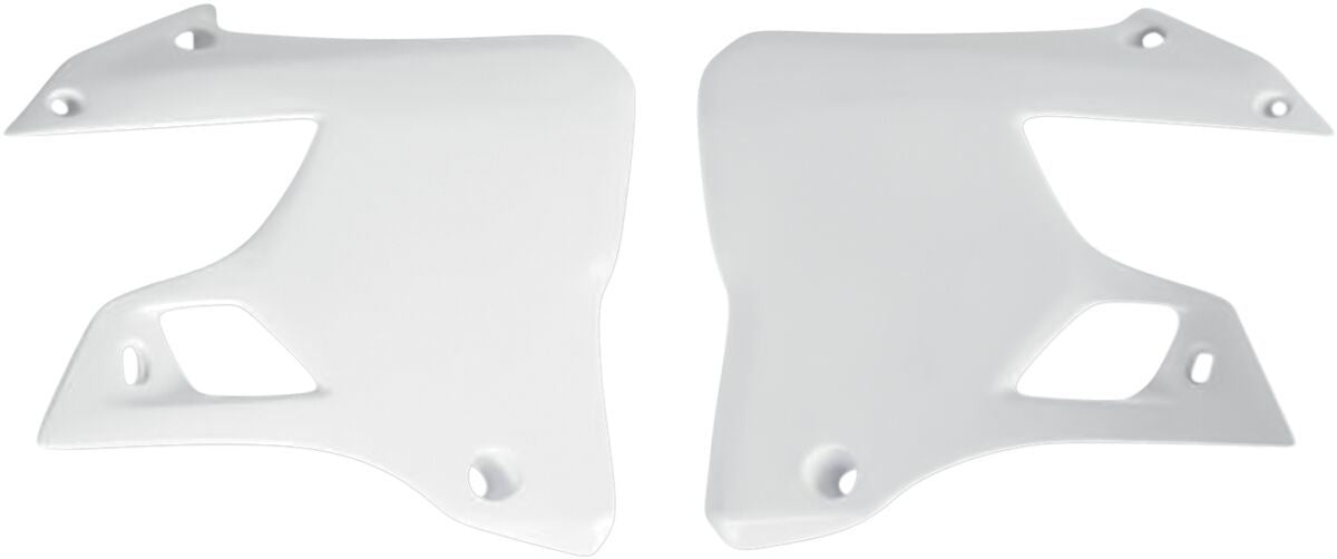 UFO RADIATOR COVERS YAMAHA YZ125/250 WHITE YA02898-046