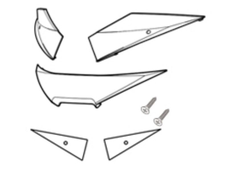 SHAD SH39 Replacement White Reflectors D1B39CAR