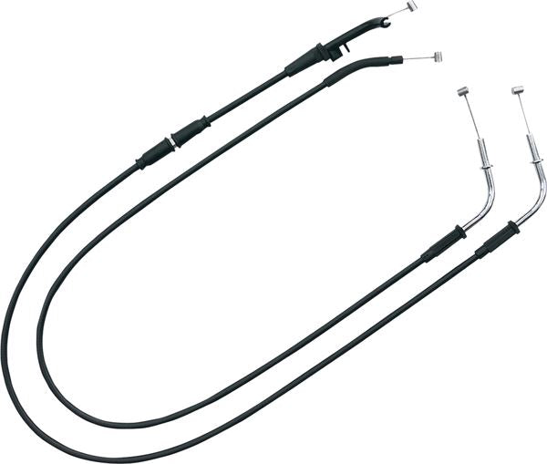 Venhill Throttle Cable For Kawasaki W 800 2011-2020 Black Set K02-4-111-BK
