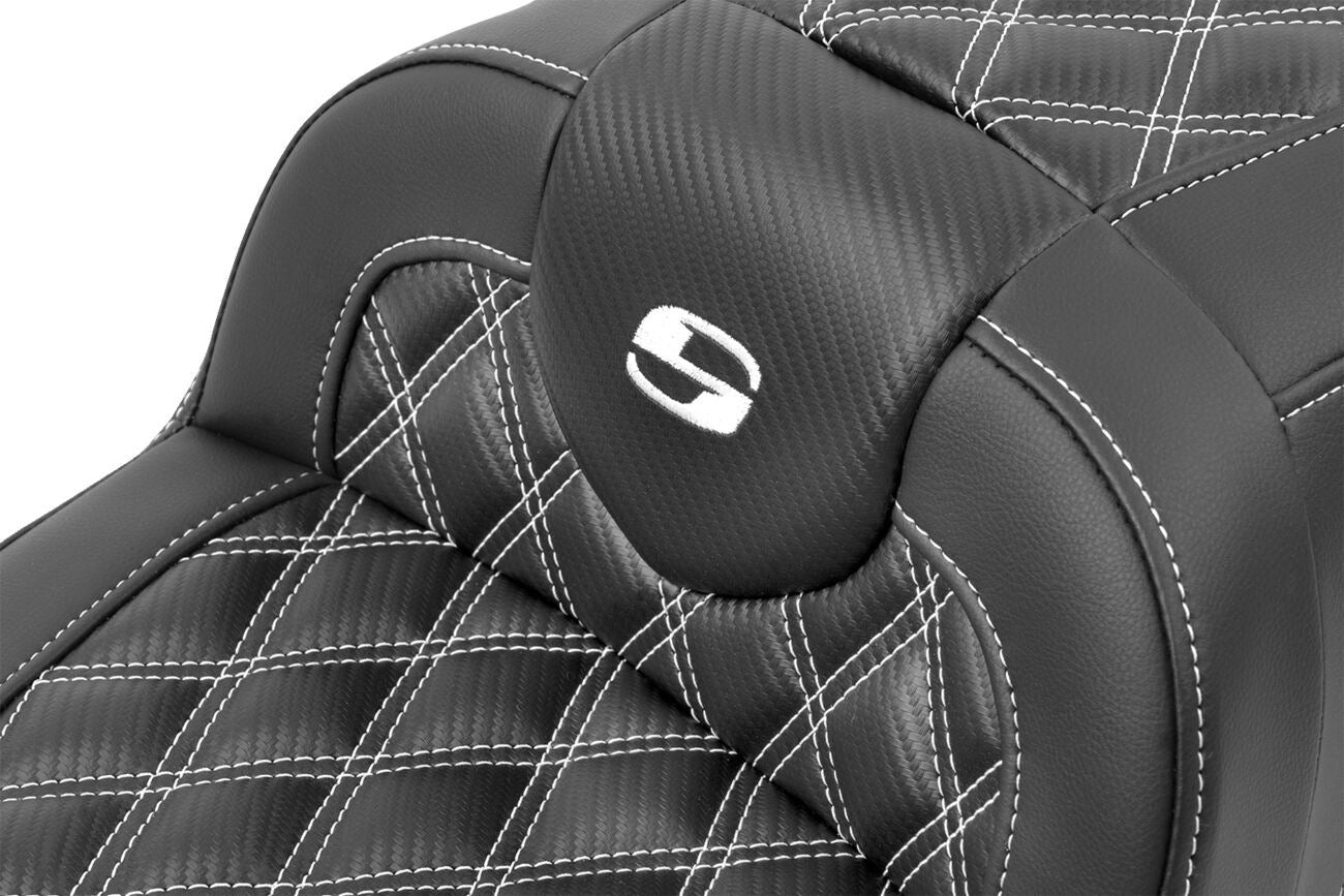 Saddlemen Roadsofa Lattice Stitch With Backrest For HD FLTRXSE 1977 23-24 823-07-206B6