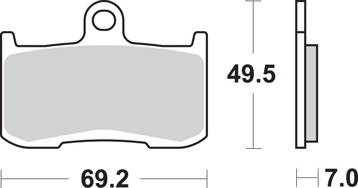 Sbs DC Racing Dual Carbon Brake Pads For Kawasaki ZX-9 R 2002-2003 Carbon 782DC
