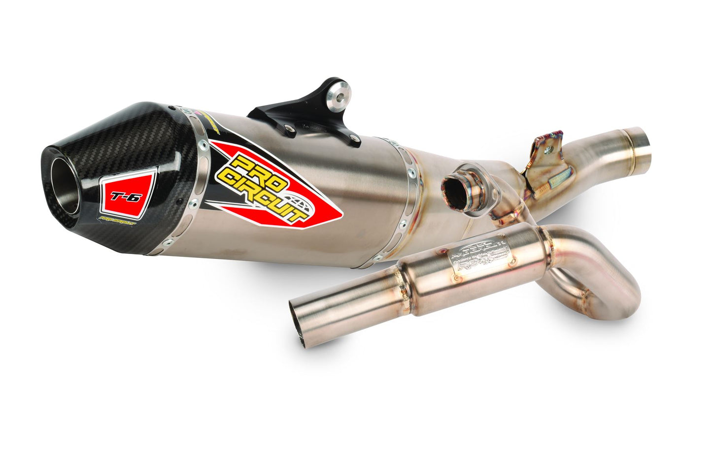 Pro Circuit T-6 Exhaust System SS/TI/CF For Kawasaki KX 450 2024-2026 0122445H