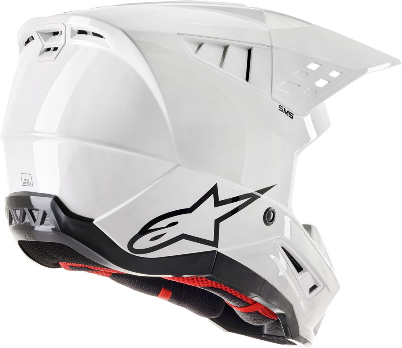 ALPINESTARS Supertech M5 Solid White MX Helmet