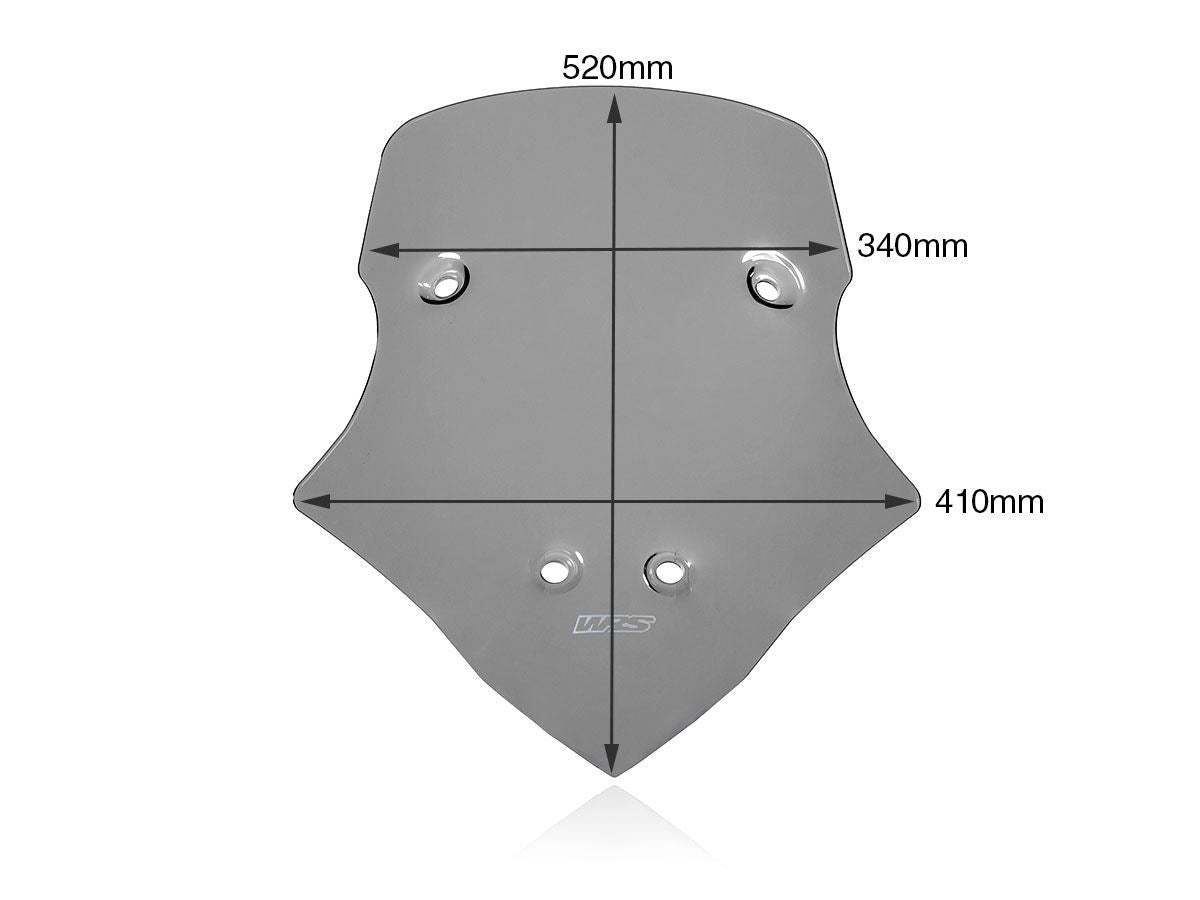 WRS Windscreen Tour Ducati Multistrada V4 Smoke Du017f