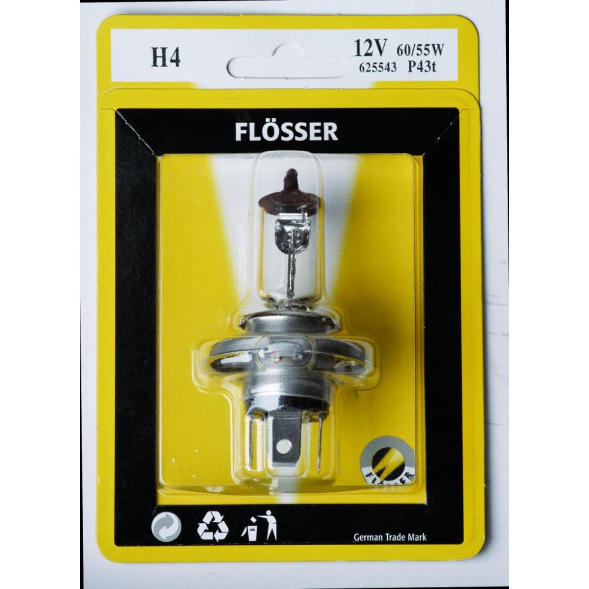 Halogen Headlight Bulb H4 12V 60 55W P43T Motorcycle Quad UTV 625543