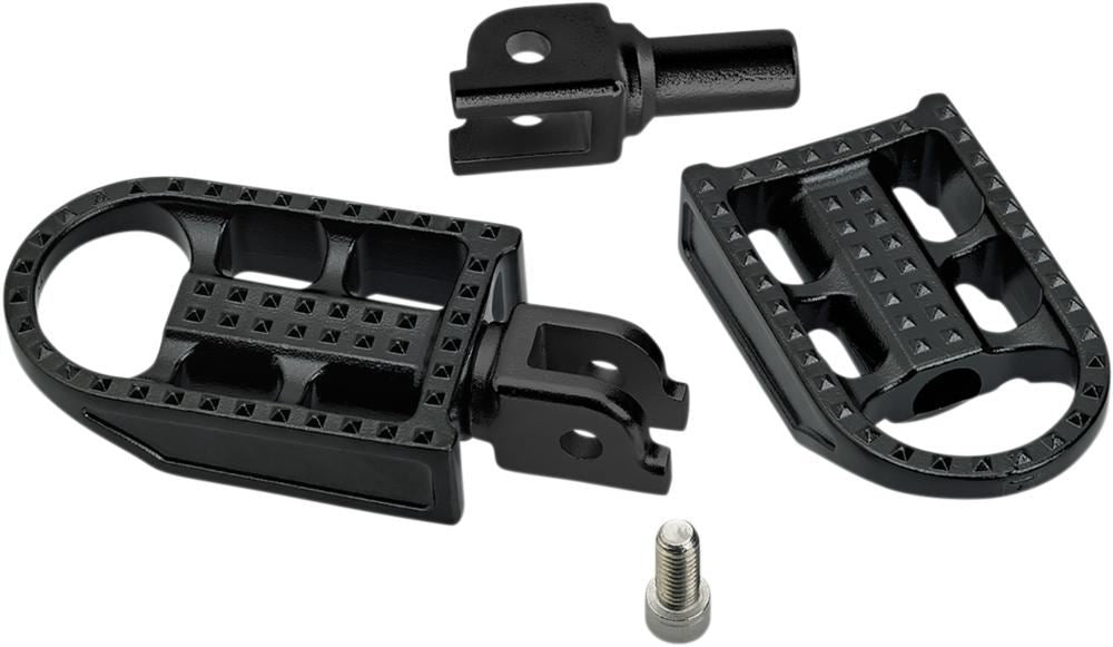 Biltwell Mushman Rider Footpegs in Black To Fit 2018 2020 Softail Motorcycle